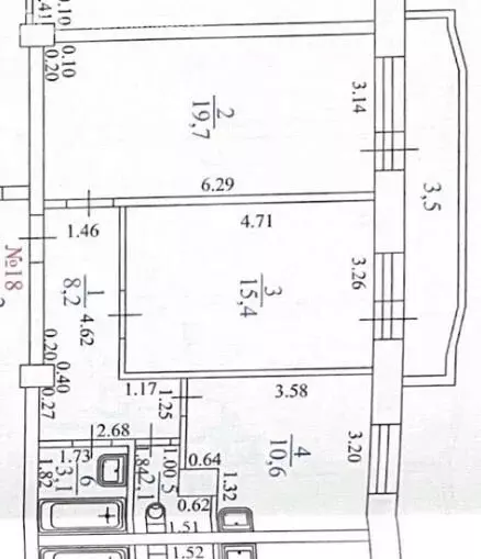 2-комнатная квартира: Тольятти, улица Горького, 41 (59.1 м) - Фото 1