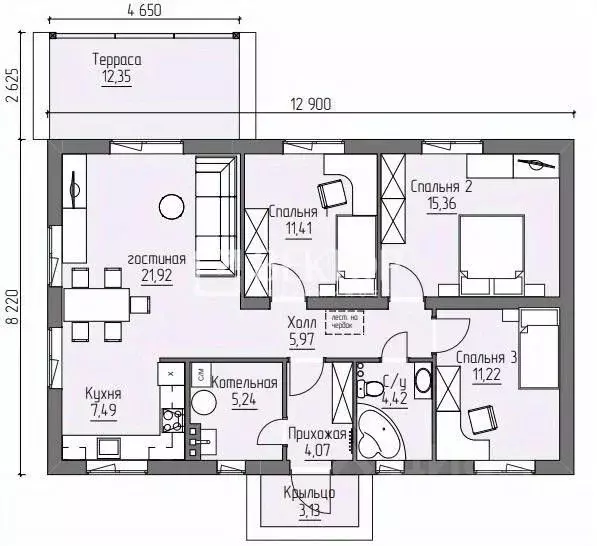 Дом в Ивановская область, Ивановский район, Беляницкое с/пос, д. ... - Фото 2