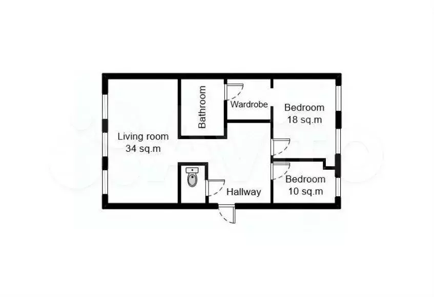 3-к. квартира, 93 м, 6/6 эт. - Фото 0
