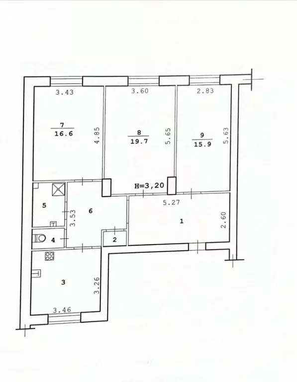 3-к кв. Волгоградская область, Волгоград ул. Мира, 20 (91.2 м) - Фото 2