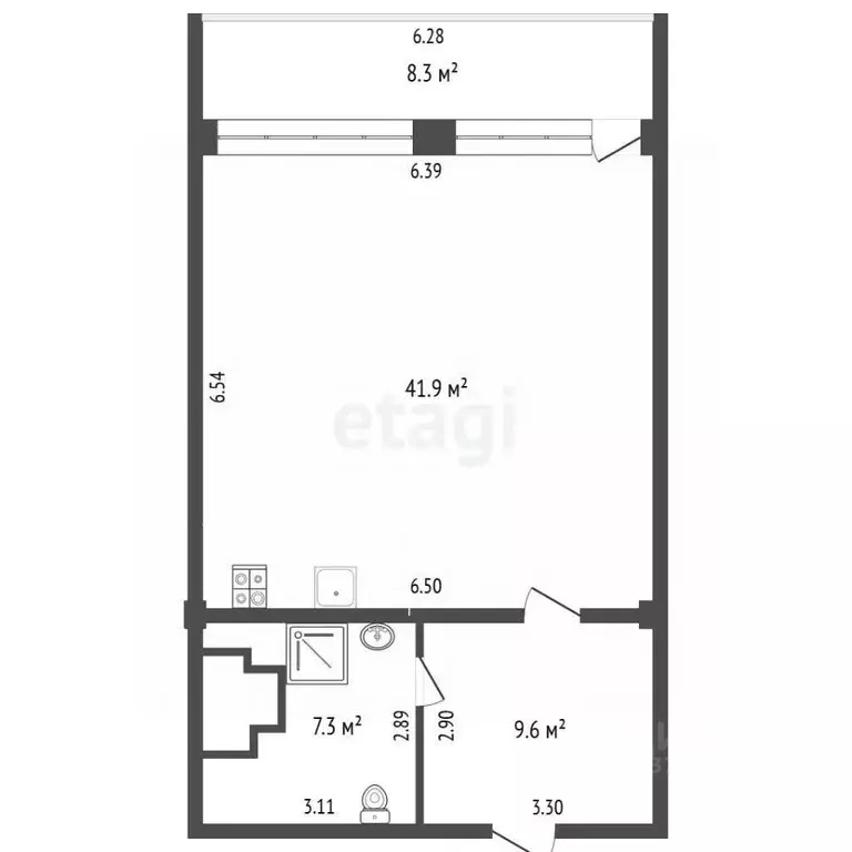 2-к кв. Крым, Ялта ул. Игнатенко, 9с1 (67.1 м) - Фото 2