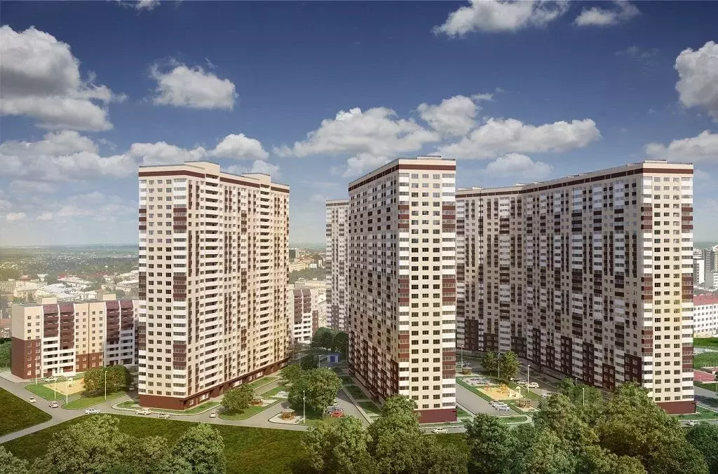 Студия Самарская область, Самара Рекорд ЖК, (30.07 м) - Фото 1