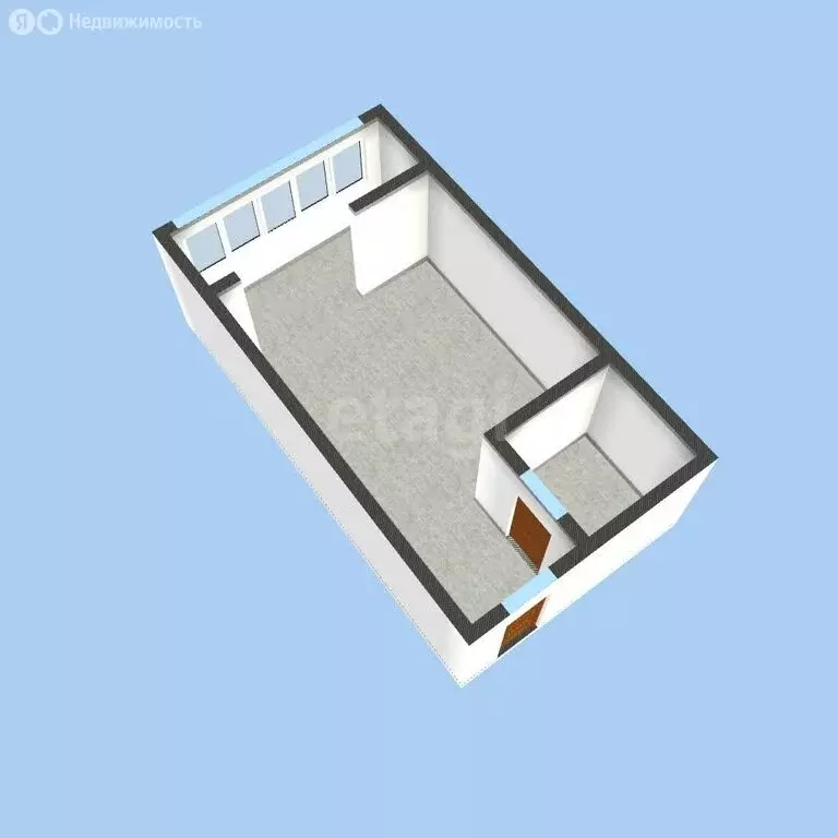 Квартира-студия: Цемдолина, улица Красина, 53 (19.5 м) - Фото 1