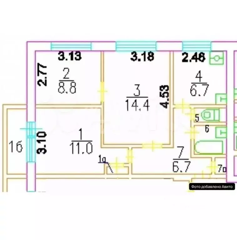 3-к кв. Москва Стройковская ул., 10 (51.7 м) - Фото 2