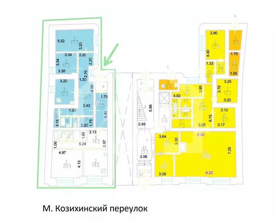 Помещение свободного назначения в Москва Малый Козихинский пер., 4 ... - Фото 2