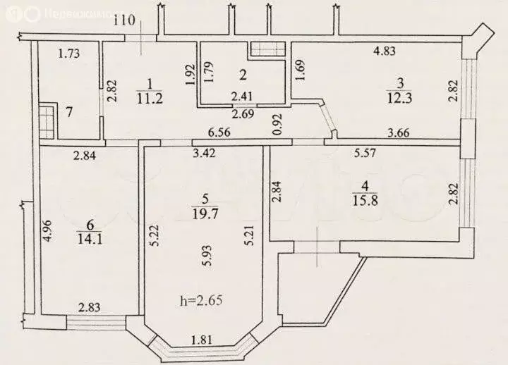 3-комнатная квартира: Воронеж, улица Владимира Невского, 38В (81 м) - Фото 1