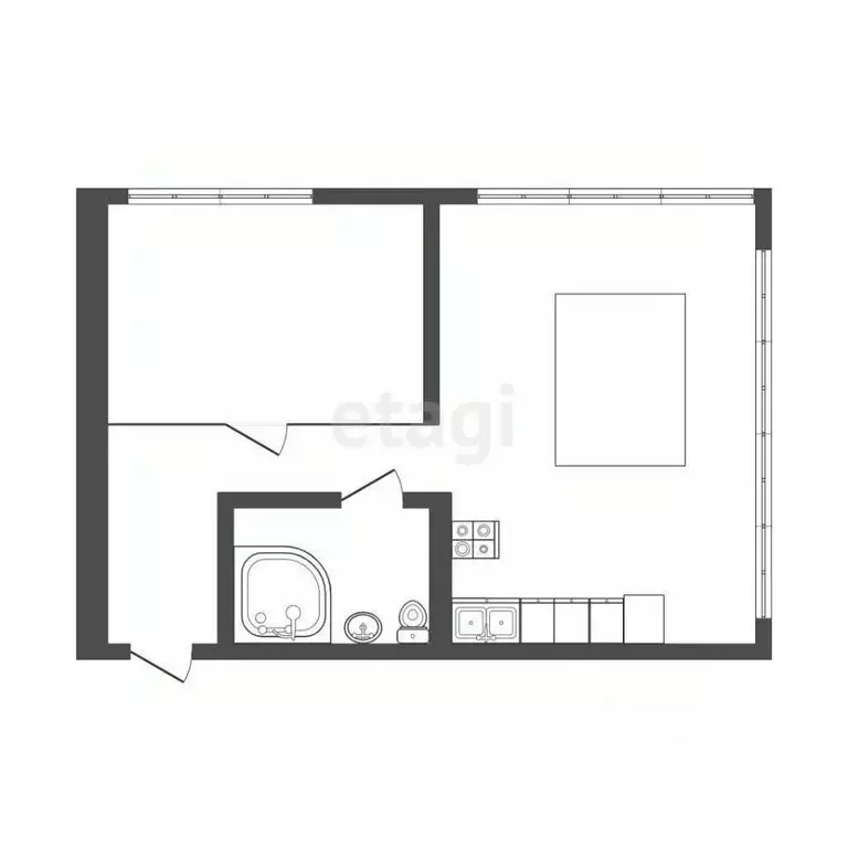 2-к кв. Томская область, Томск Большая Подгорная ул., 87 (73.0 м) - Фото 1