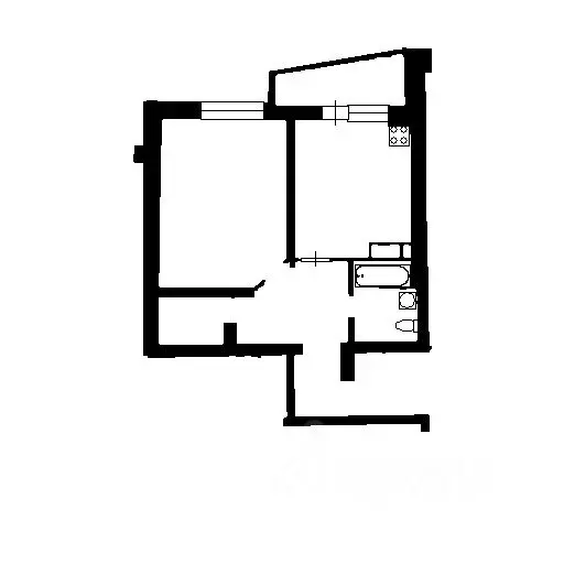 1-к кв. Санкт-Петербург Дунайский просп., 55к1 (42.6 м) - Фото 2