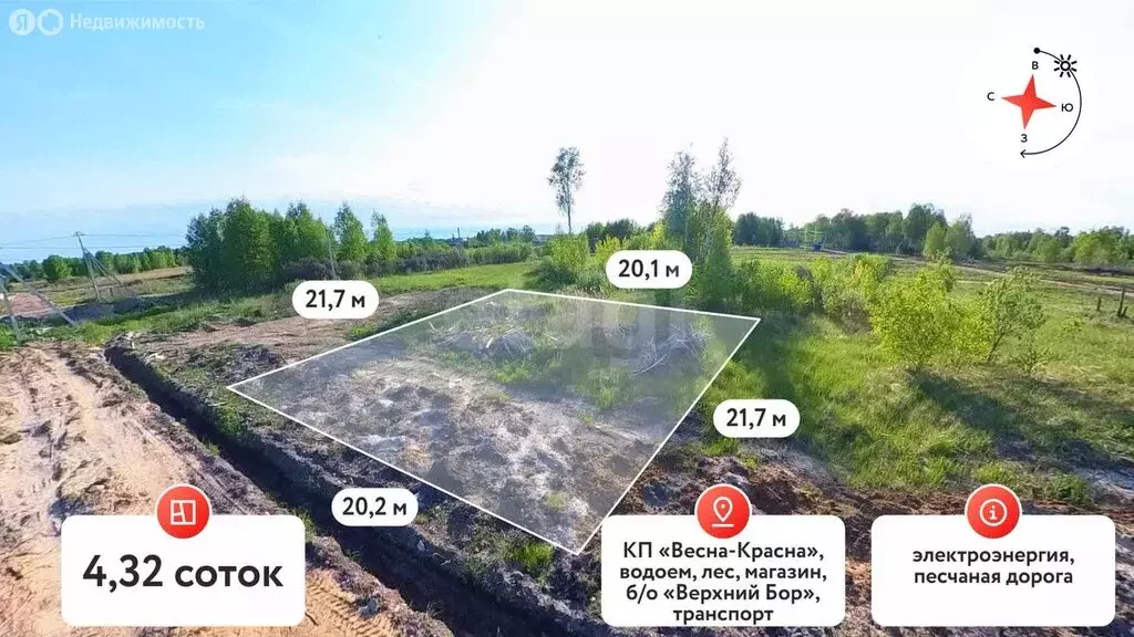 Участок в Нижнетавдинский район, дачный посёлок Сибирская Слобода ... - Фото 1