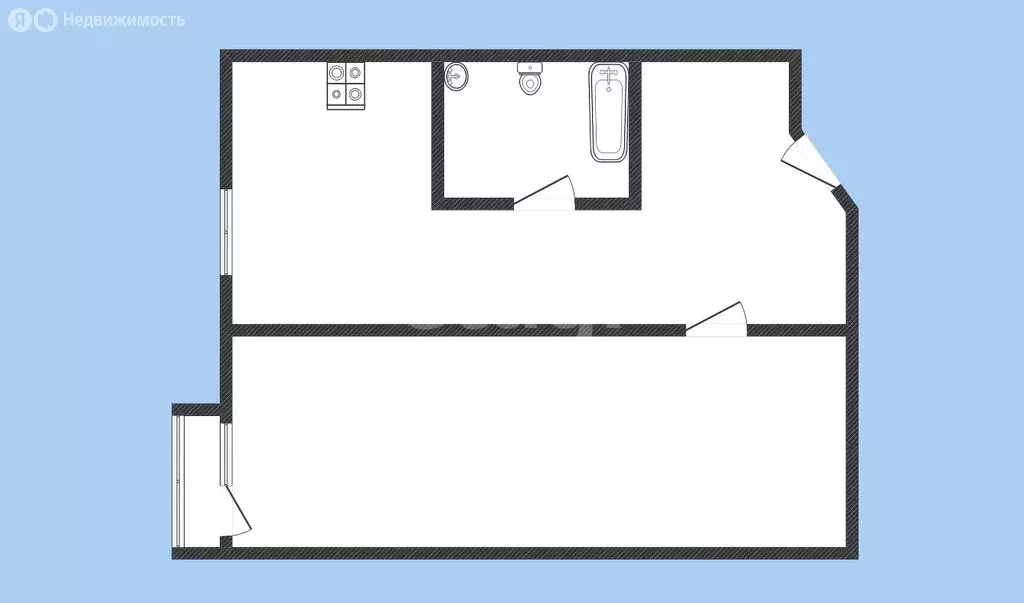 1-комнатная квартира: Черкесск, улица Космонавтов, 64 (31.3 м) - Фото 1