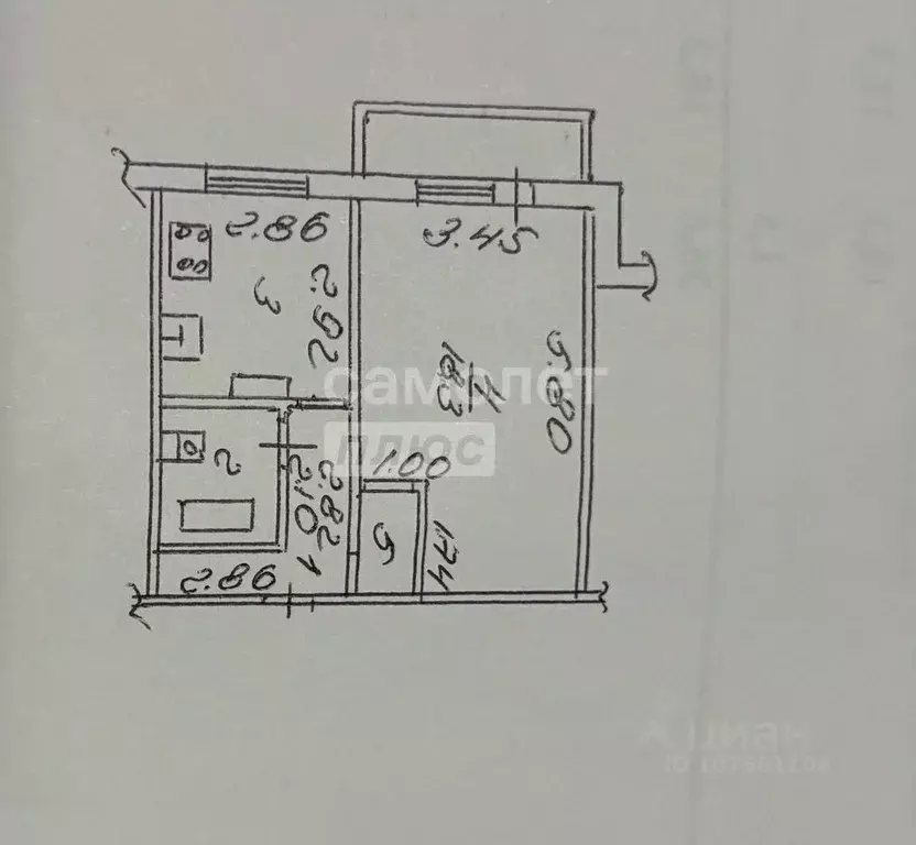 1-к кв. Липецкая область, Липецк Индустриальная ул., 6 (35.6 м) - Фото 2