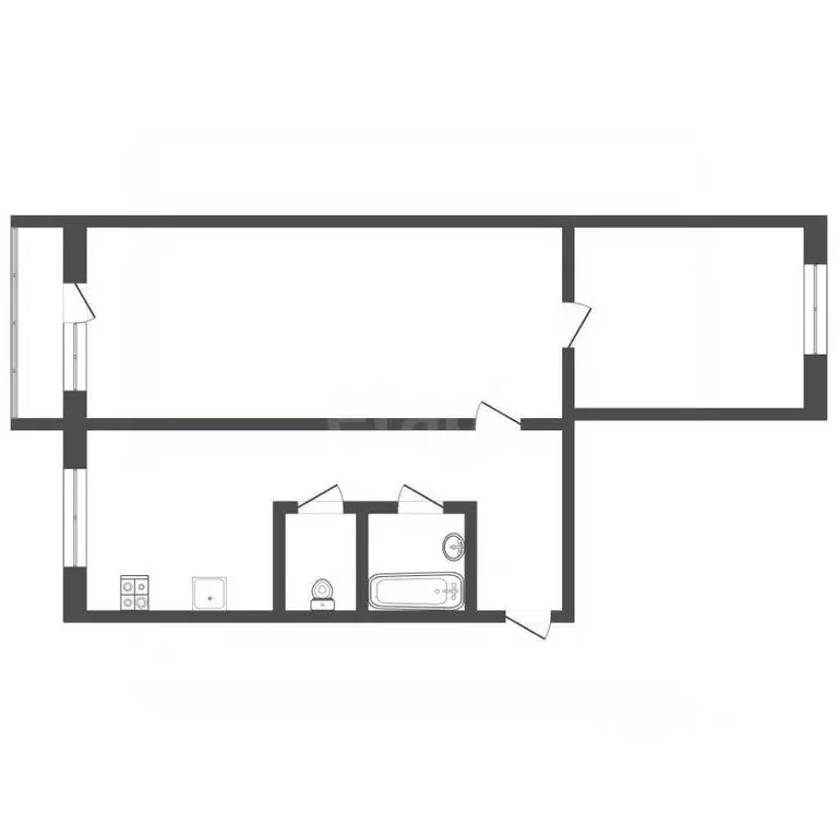 2-к кв. Тульская область, Узловая ул. Карла Маркса, 16 (48.2 м) - Фото 2