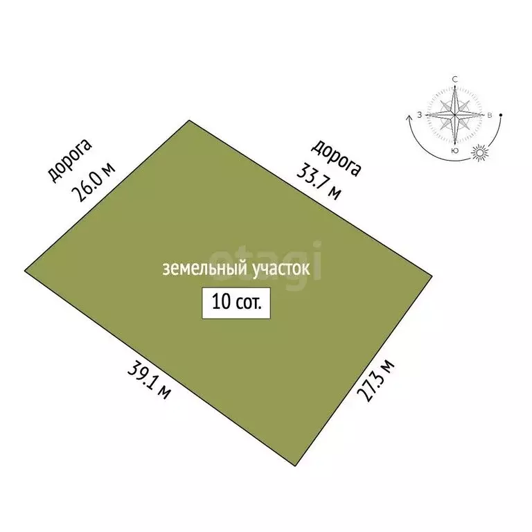 Участок в Кульшарипово, Заречная улица (10 м) - Фото 1