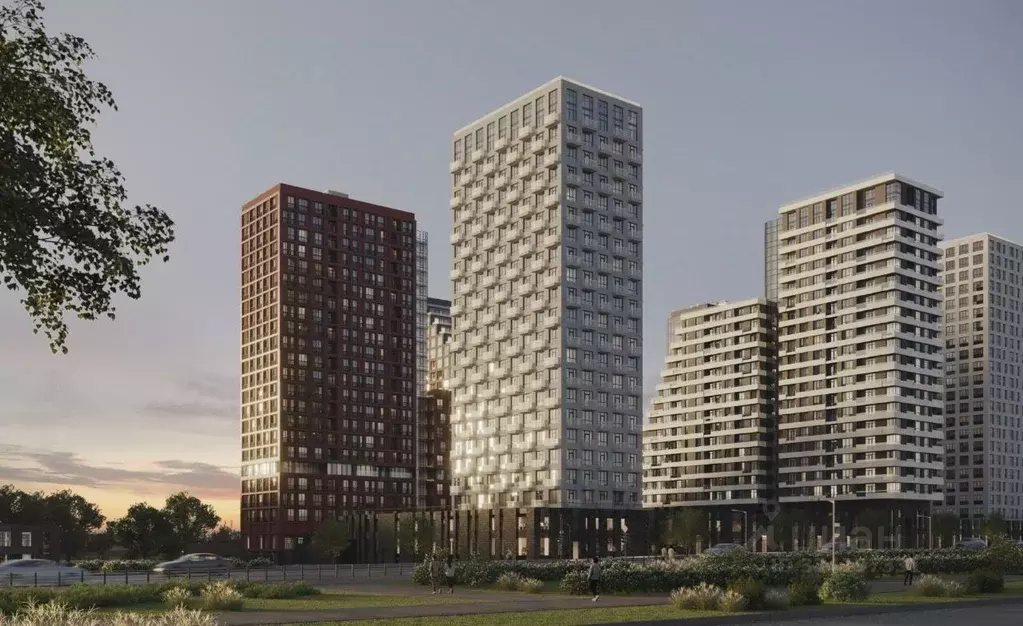 2-к кв. Пензенская область, Пенза Центральный квартал Скала Сити жилой ... - Фото 2