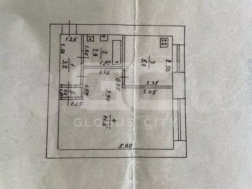 1-к. квартира, 30,1 м, 4/5 эт. - Фото 0