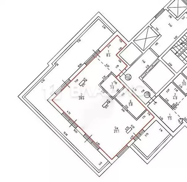 1-комнатная квартира: Калининград, улица Молодой Гвардии, 34 (130 м) - Фото 1
