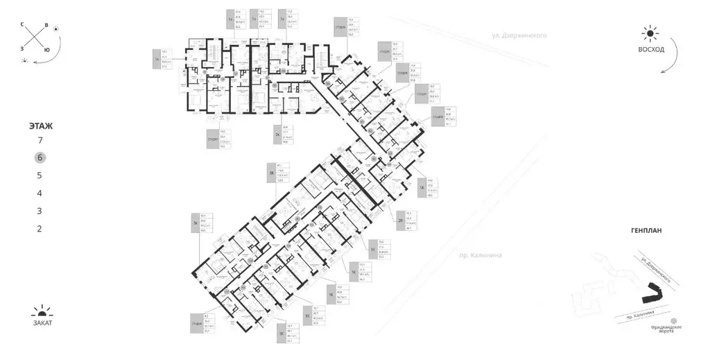 2-к кв. Калининградская область, Калининград просп. Калинина, 117 ... - Фото 2