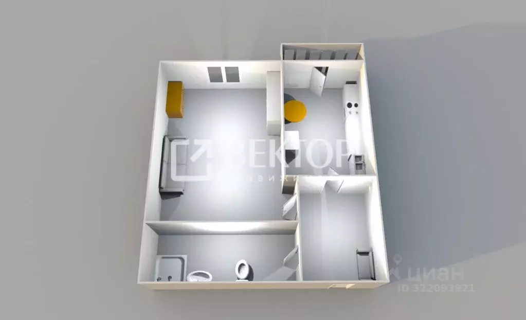 1-к кв. Костромская область, Кострома Венеция мкр, 54 (27.0 м) - Фото 1