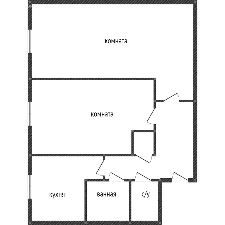 2-комнатная квартира: Пермь, Химградская улица, 37 (43 м) - Фото 0