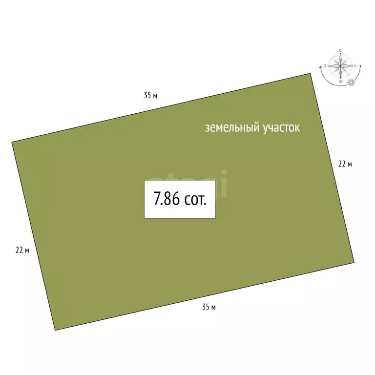 Участок в Быстровский сельсовет, коттеджный посёлок Экопарк (7.86 м) - Фото 1