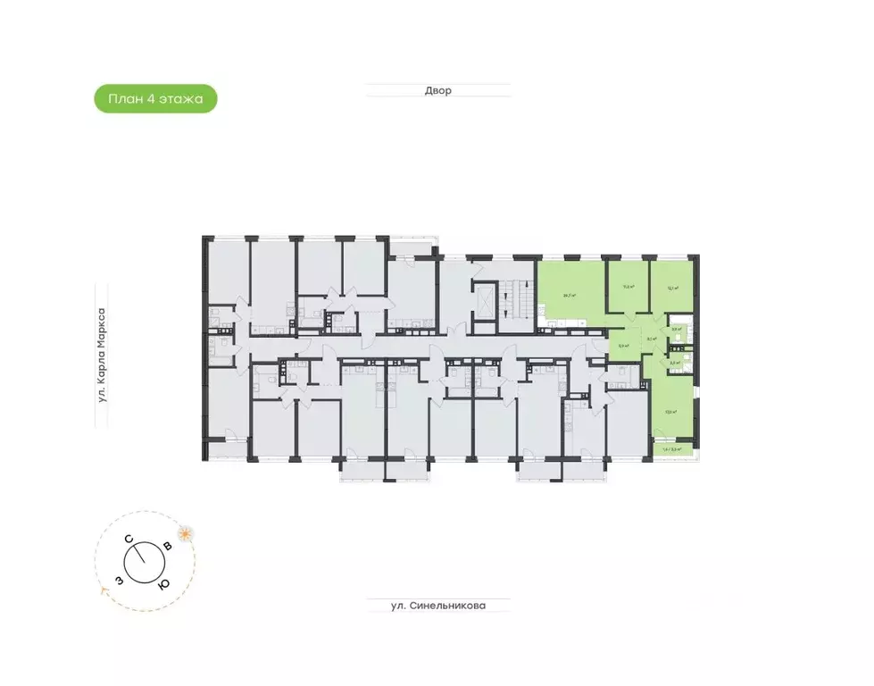 3-к кв. Хабаровский край, Хабаровск ул. Синельникова, 4 (87.4 м) - Фото 1