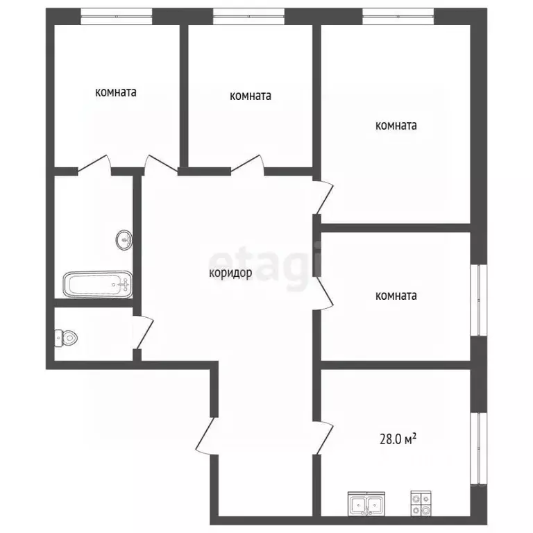4-к кв. Москва ул. Крузенштерна, 12к3 (104.0 м) - Фото 1