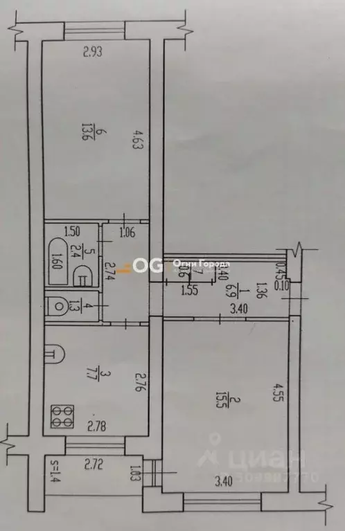 2-к кв. Брянская область, Брянск ул. 2-я Мичурина, 15 (48.0 м) - Фото 0