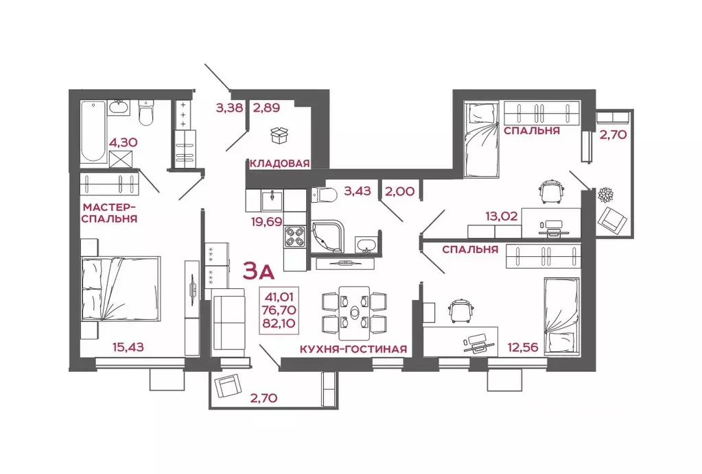 3-к кв. Пензенская область, Пенза Микрорайон Новобережье жилой ... - Фото 0