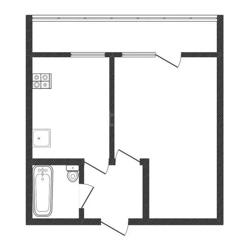 1-комнатная квартира: Усть-Джегута, Московский микрорайон, 8 (35 м) - Фото 1
