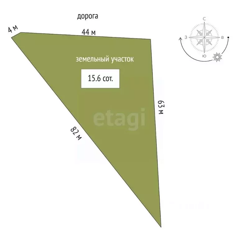 Участок в Воронежская область, Борисоглебск Дорожная ул. (15.6 сот.) - Фото 1