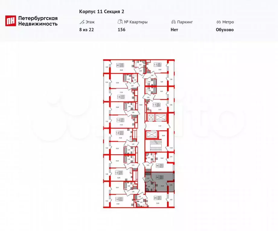 Квартира-студия, 25 м, 8/22 эт. - Фото 1