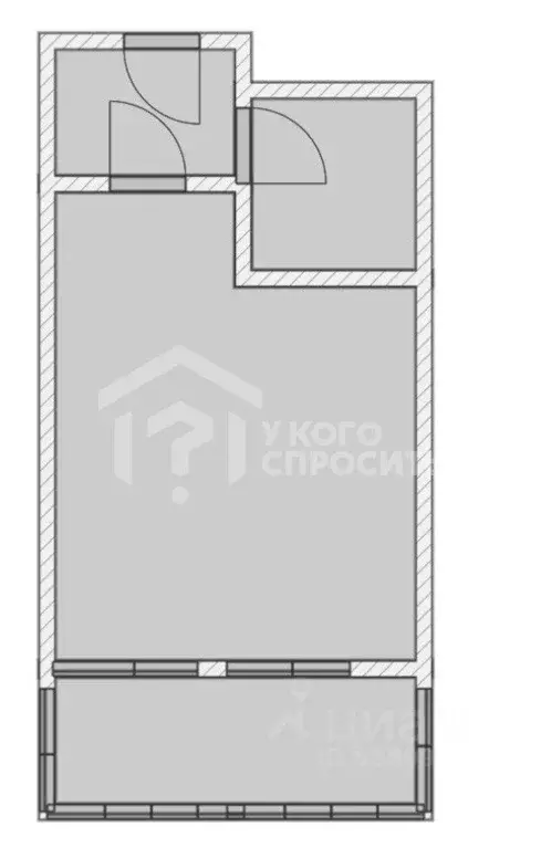 Студия Санкт-Петербург ул. Владимира Пчелинцева, 6к1 (23.9 м) - Фото 1