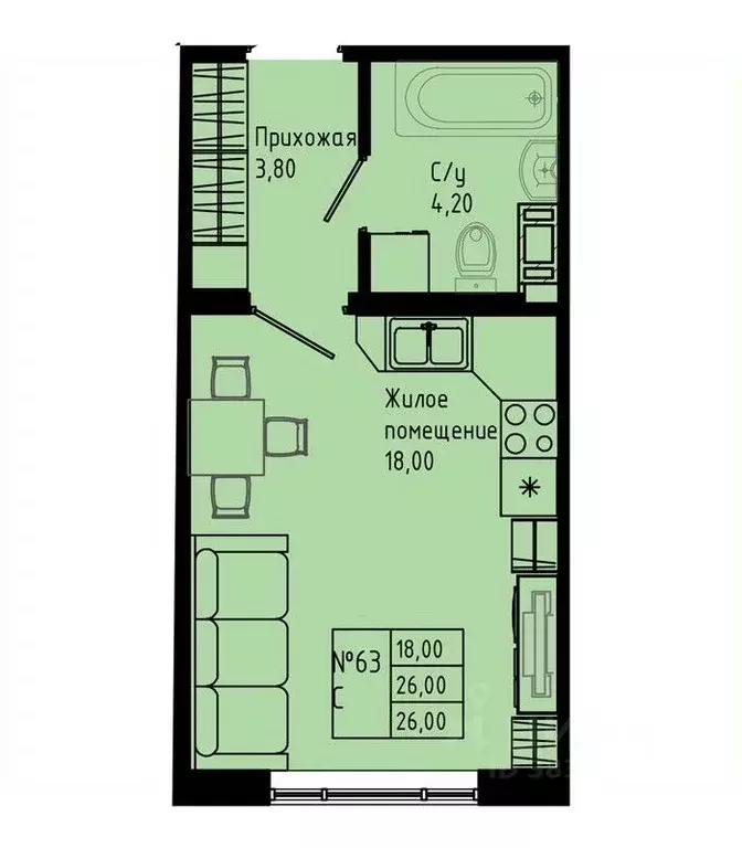 Студия Ленинградская область, Коммунар г. Гатчинский муниципальный ... - Фото 1
