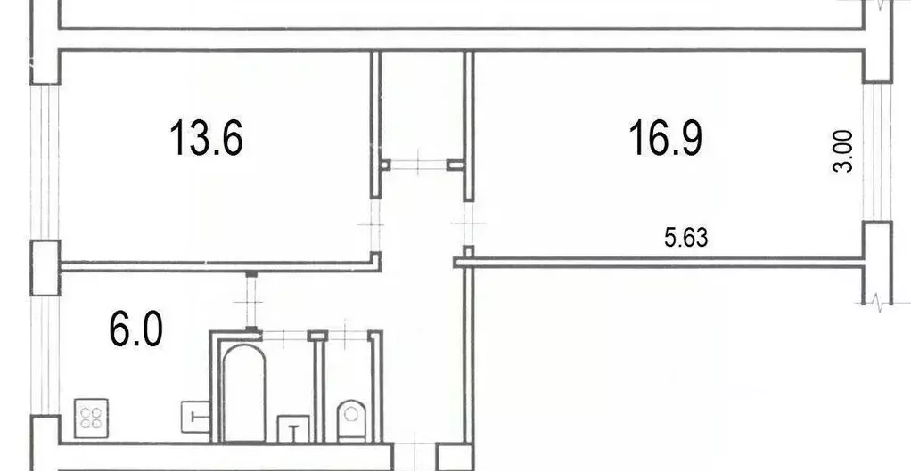 2-к кв. Липецкая область, Липецк Московская ул., 67 (48.1 м) - Фото 1