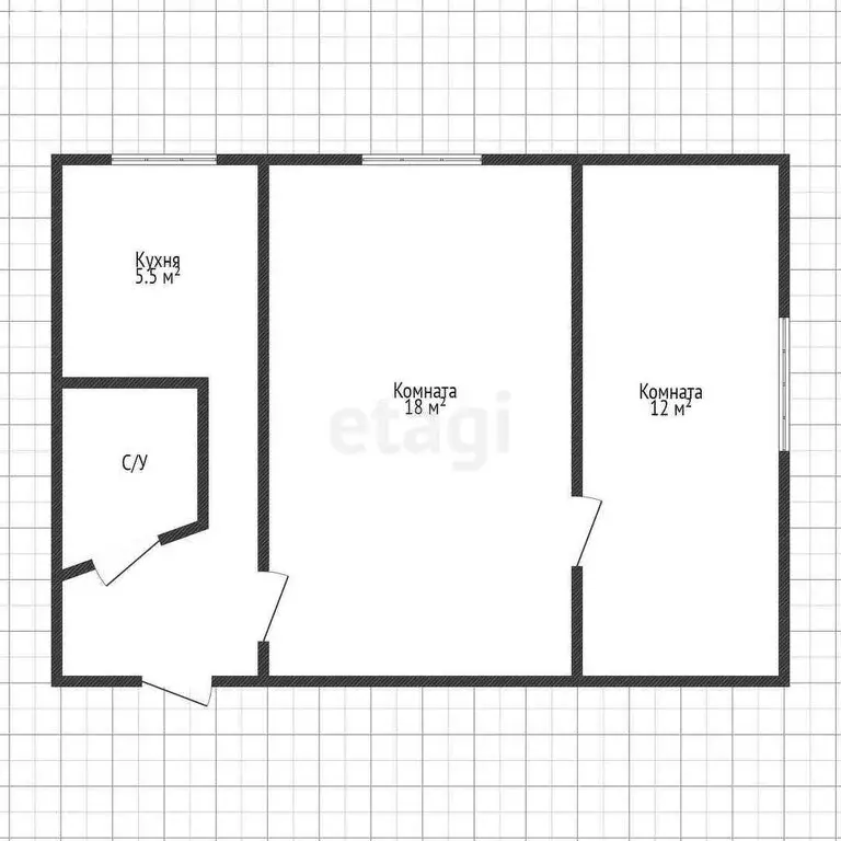 2-комнатная квартира: Севастополь, улица Надежды Краевой, 5 (43 м) - Фото 0