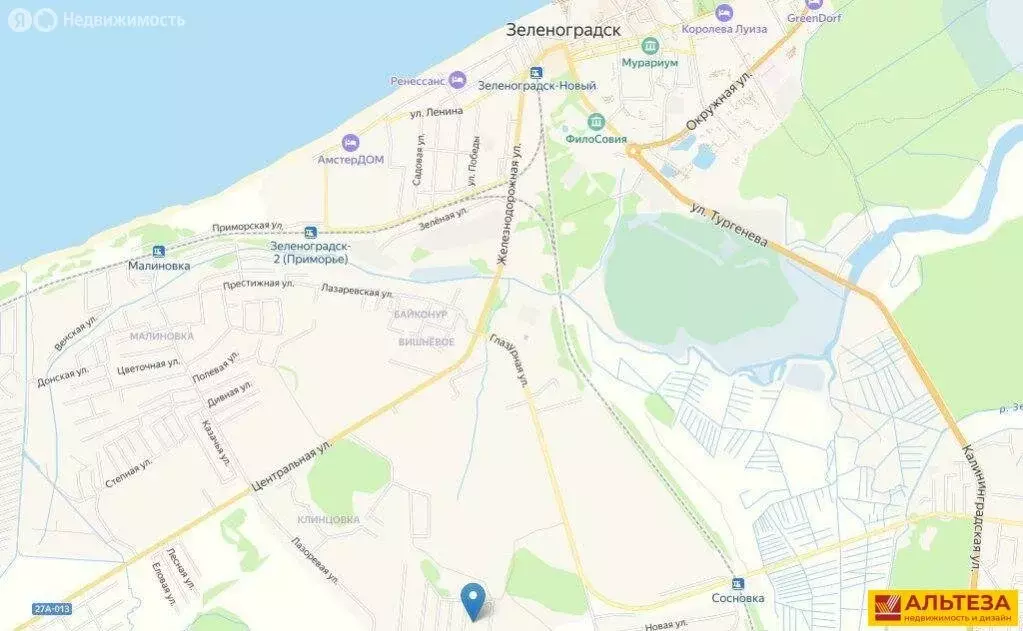 Участок в Зеленоградск, Витебская улица (8 м) - Фото 0
