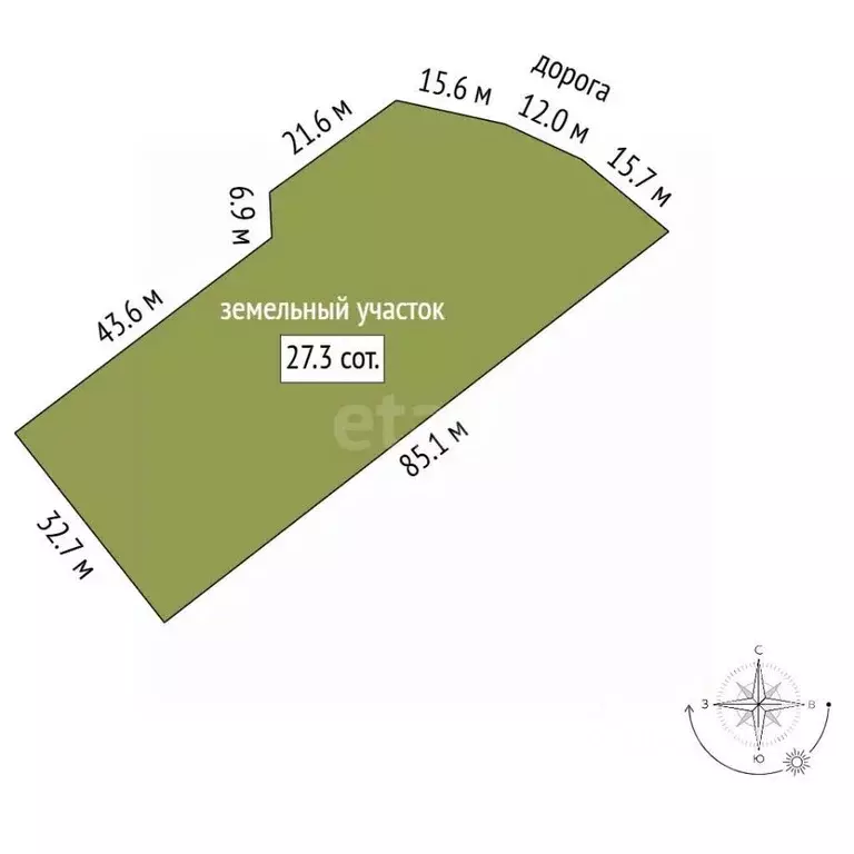 Участок в Ленинградская область, Лужский район, Ям-Тесовское с/пос, д. ... - Фото 1
