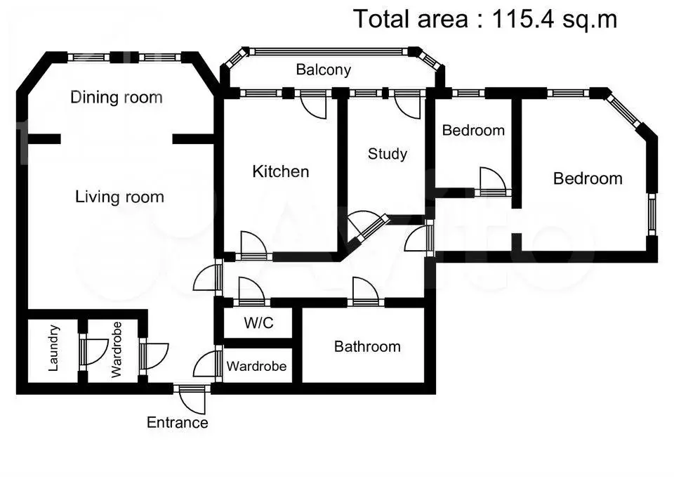 4-к. квартира, 150 м, 4/7 эт. - Фото 0