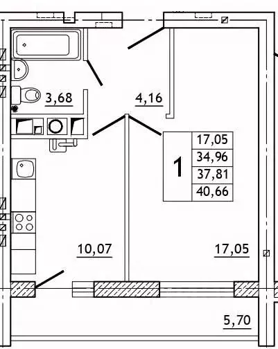 1-к кв. Смоленская область, Смоленский муниципальный округ, д. ... - Фото 1
