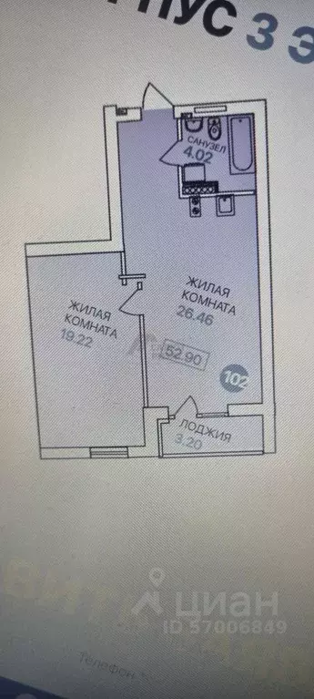 2-к кв. Калининградская область, Светлогорск ул. Кленовая, 2 (52.9 м) - Фото 1