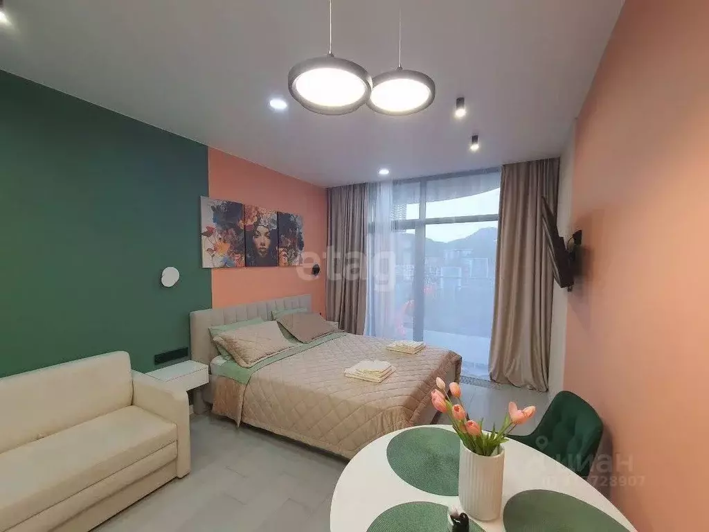 Студия Крым, Алушта ул. Западная (30.0 м) - Фото 1