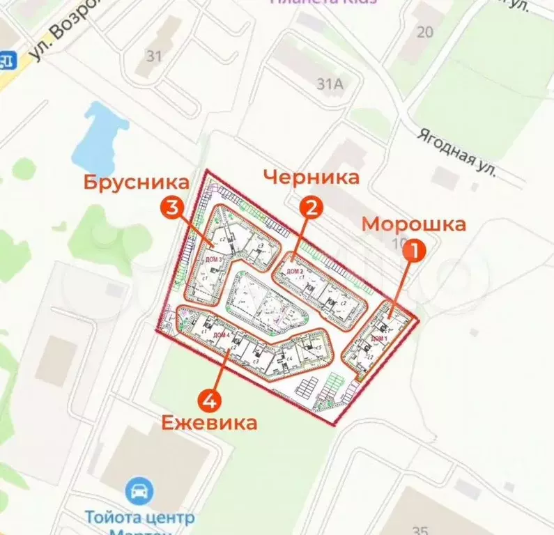 2-к. квартира, 68 м, 3/4 эт. - Фото 1