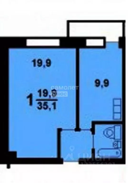 1-к кв. Москва Заревый проезд, 7 (35.0 м) - Фото 2