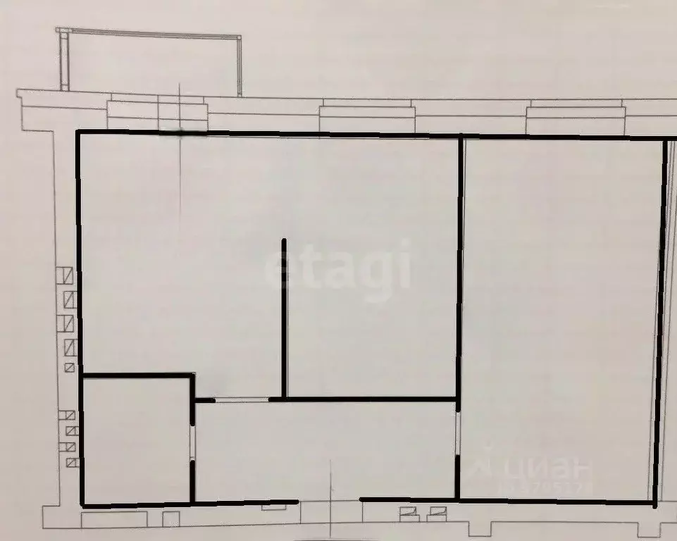 2-к кв. Татарстан, Пестречинский район, Кощаковское с/пос, д. Царево ... - Фото 2