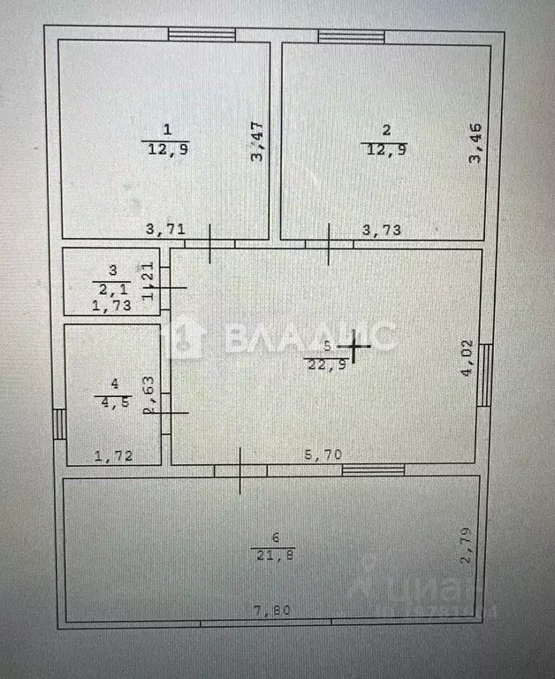Дом в Башкортостан, Уфа № 41 ОСТ ОАО УМПО КС, ул. Пятая (77 м) - Фото 2
