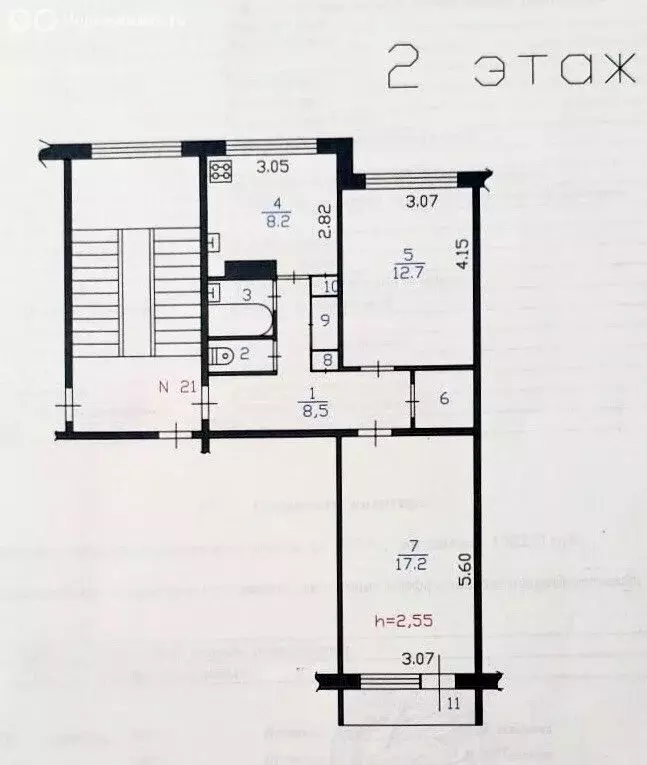2-комнатная квартира: Раздолье, 6Б (54.5 м) - Фото 1