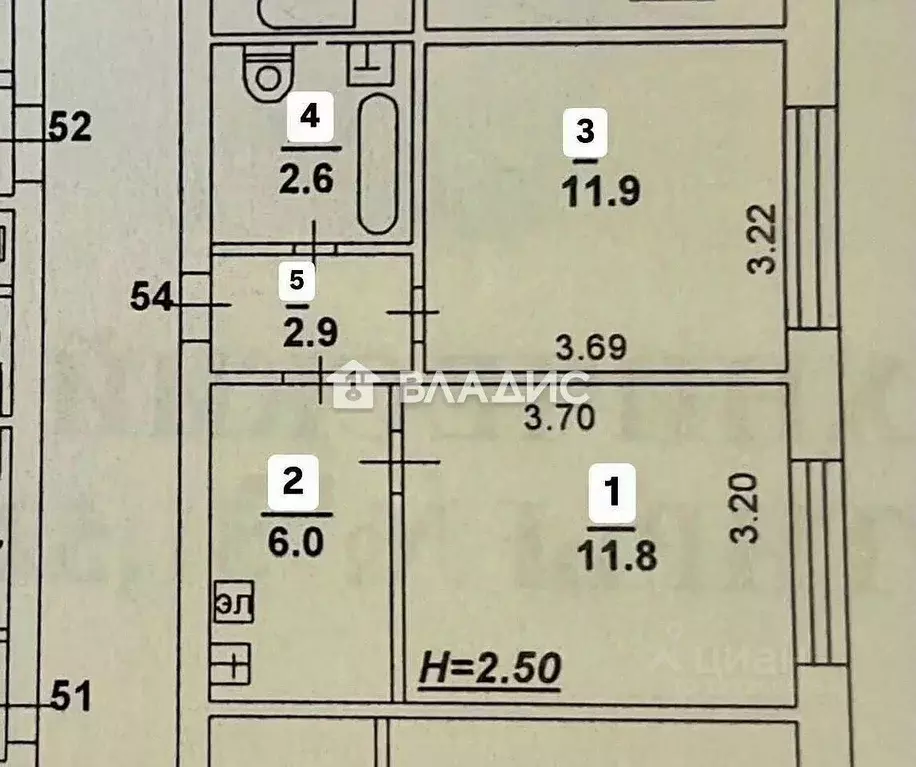 2-к кв. Ростовская область, Ростов-на-Дону ул. Содружества, 82 (35.0 ... - Фото 1