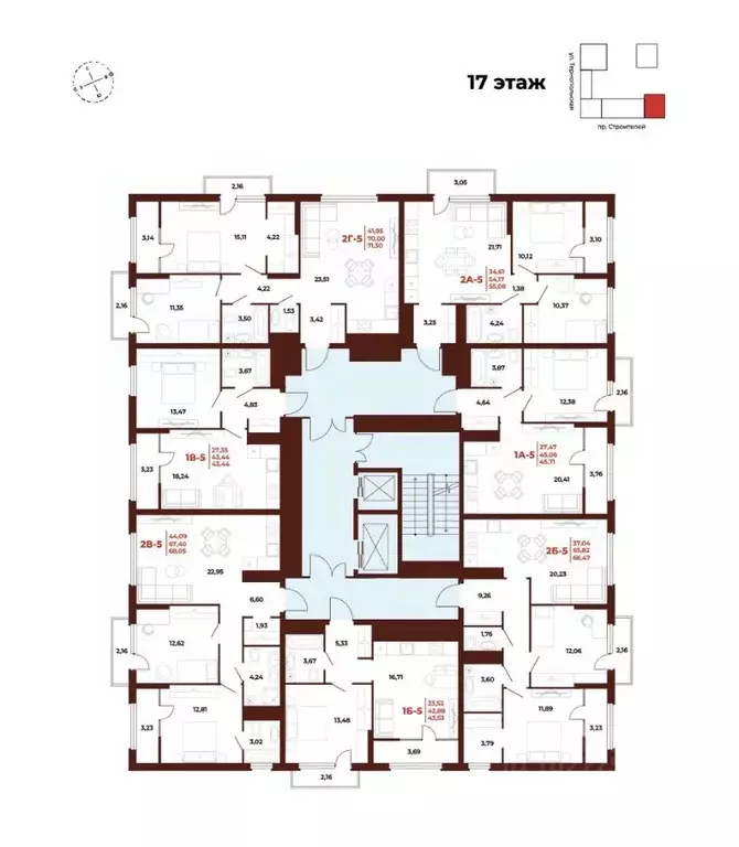 1-к кв. Пензенская область, Пенза просп. Строителей, 21А (45.71 м) - Фото 1