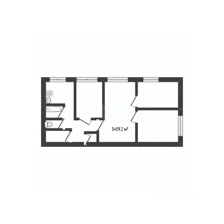 4-к кв. Алтайский край, Бийск ул. Ильи Мухачева, 107 (60.0 м) - Фото 2