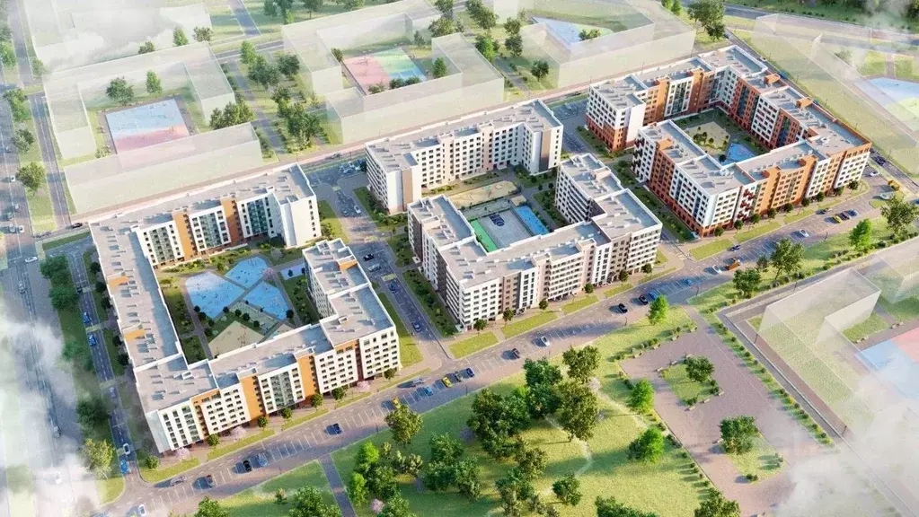 2-к кв. Калининградская область, Гурьевск Включи жилой комплекс (64.82 ... - Фото 1